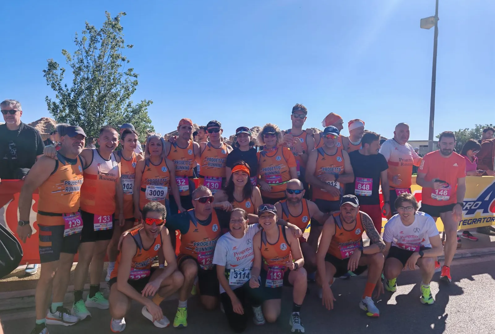 Atleti dell'ASD Progetto Running in azione