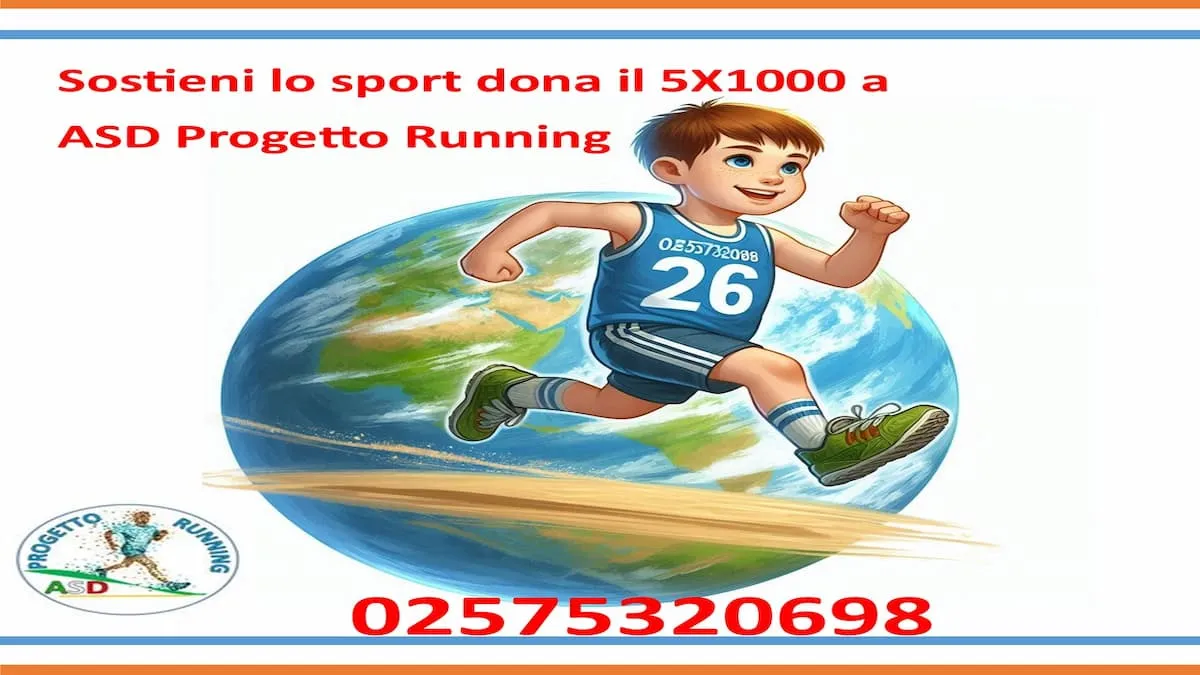 Il tuo 5×1000 per ASD Progetto Running: sostieni la passione che corre con noi