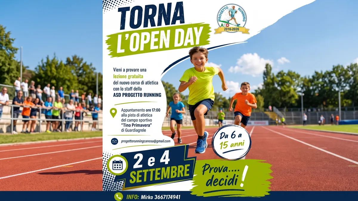 Open Day di Atletica Leggera: Scopri i Nuovi Corsi per Ragazzi